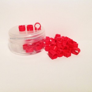 Cleme rosii 8x8mm(50buc)