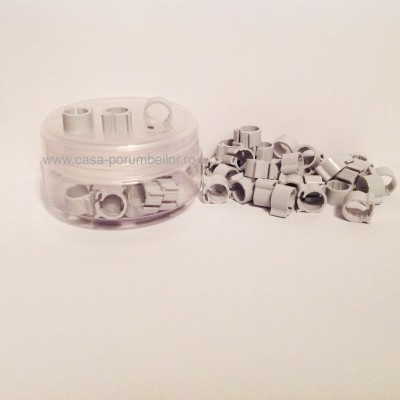 Cleme gri 8x8mm(50buc)