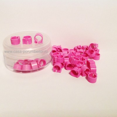 Cleme roz 8x8mm(50buc)