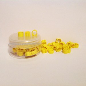 Cleme galbene 8x8mm(50buc)